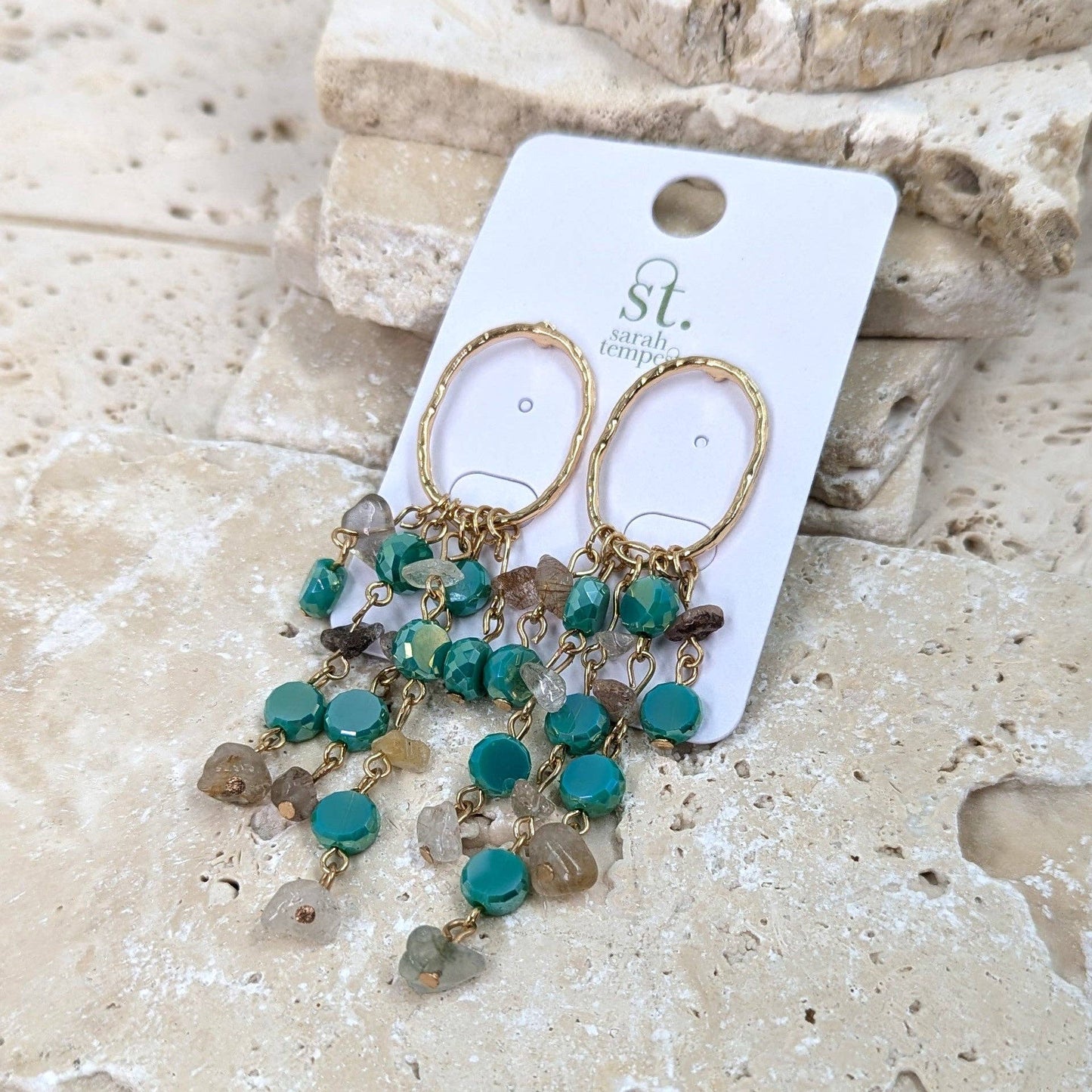 Luxury beaded earrings