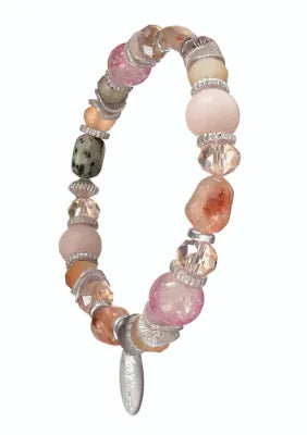 Bonnie Beads - Natural/Glass Blend - Silver/Clamine