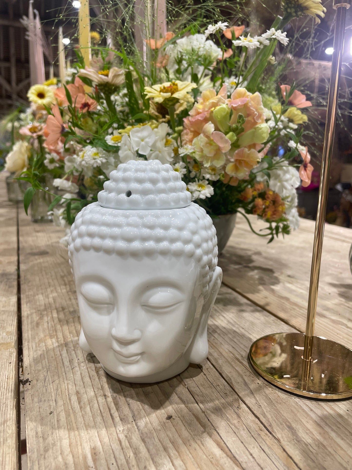 Ceramic wax melt Buddha Burner