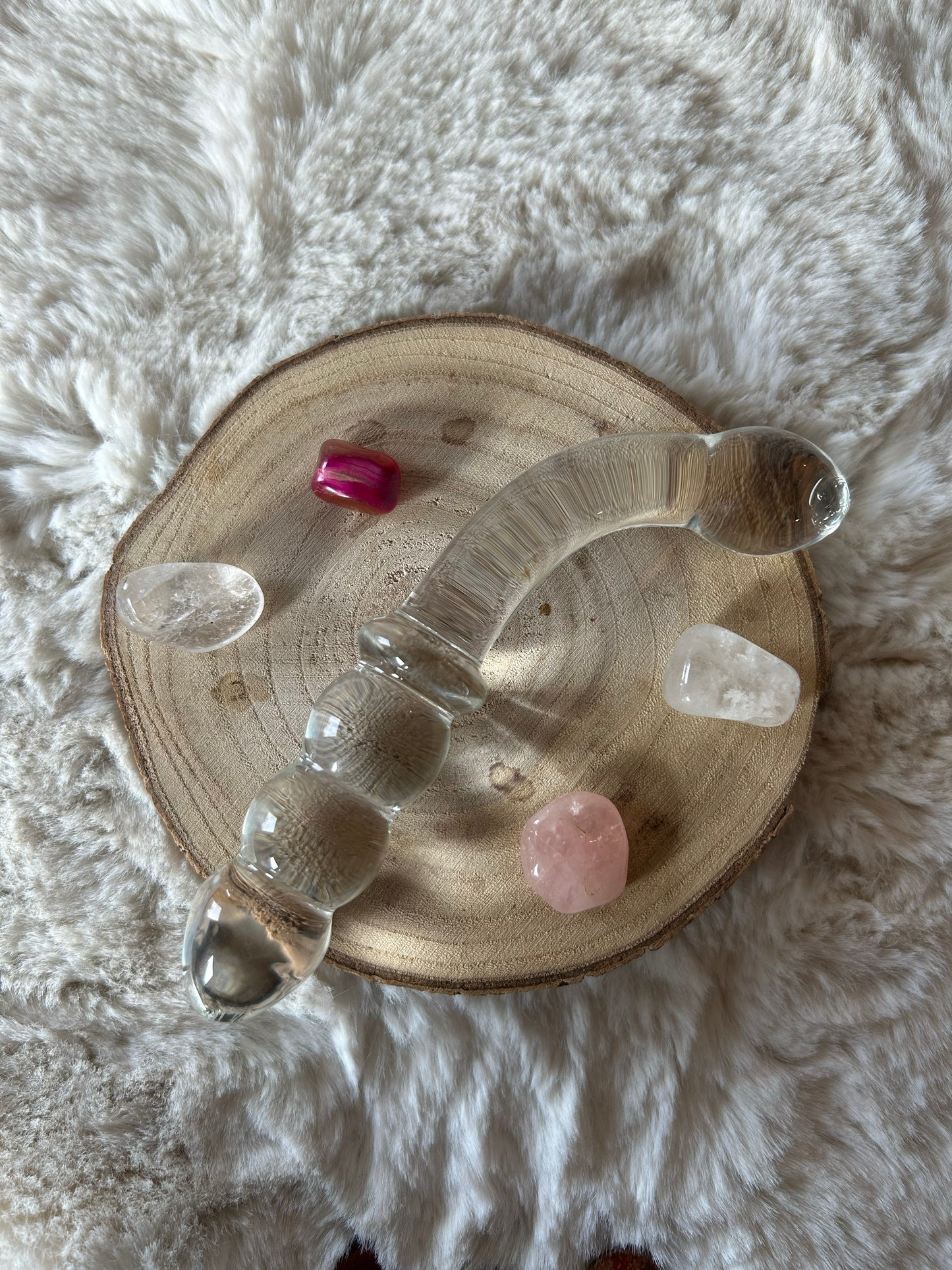 Clear Glass Massage Wand