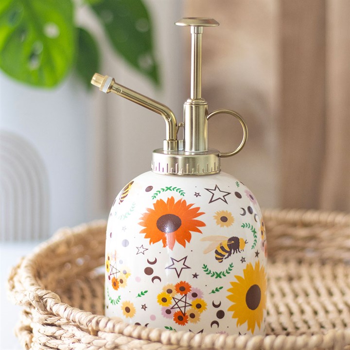 Summer Solstice Print Ceramic and Plastic Plant Mister