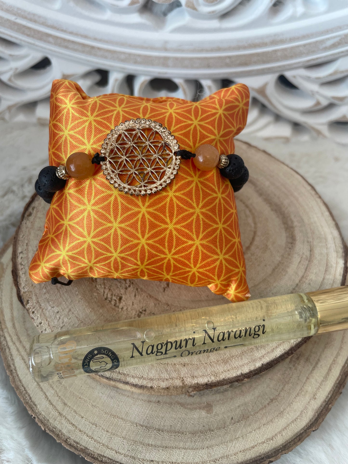 Orange Nagpuri Narangi Bracelet & Fragrance Spray