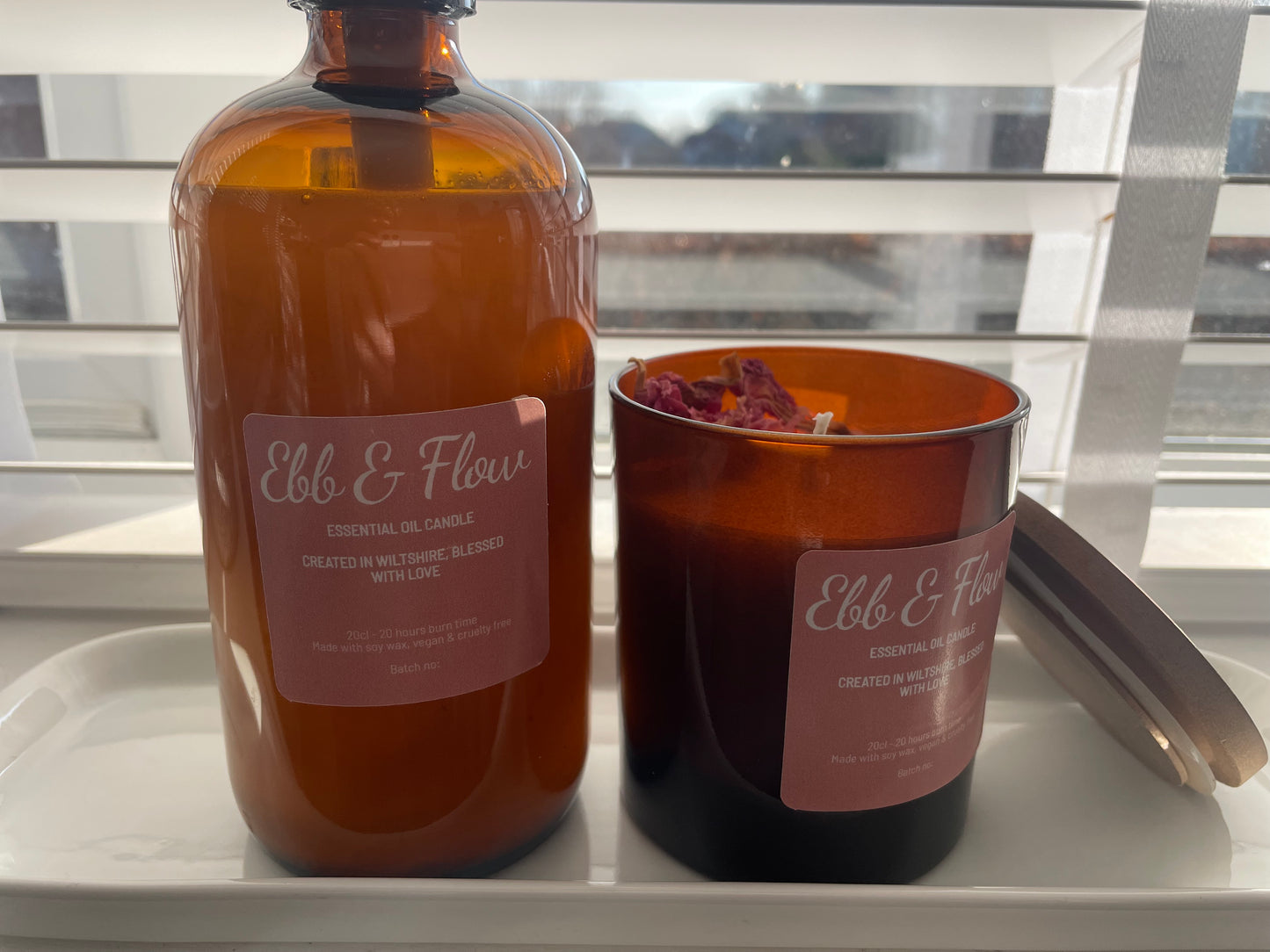 Peony & Blush Suede Candle