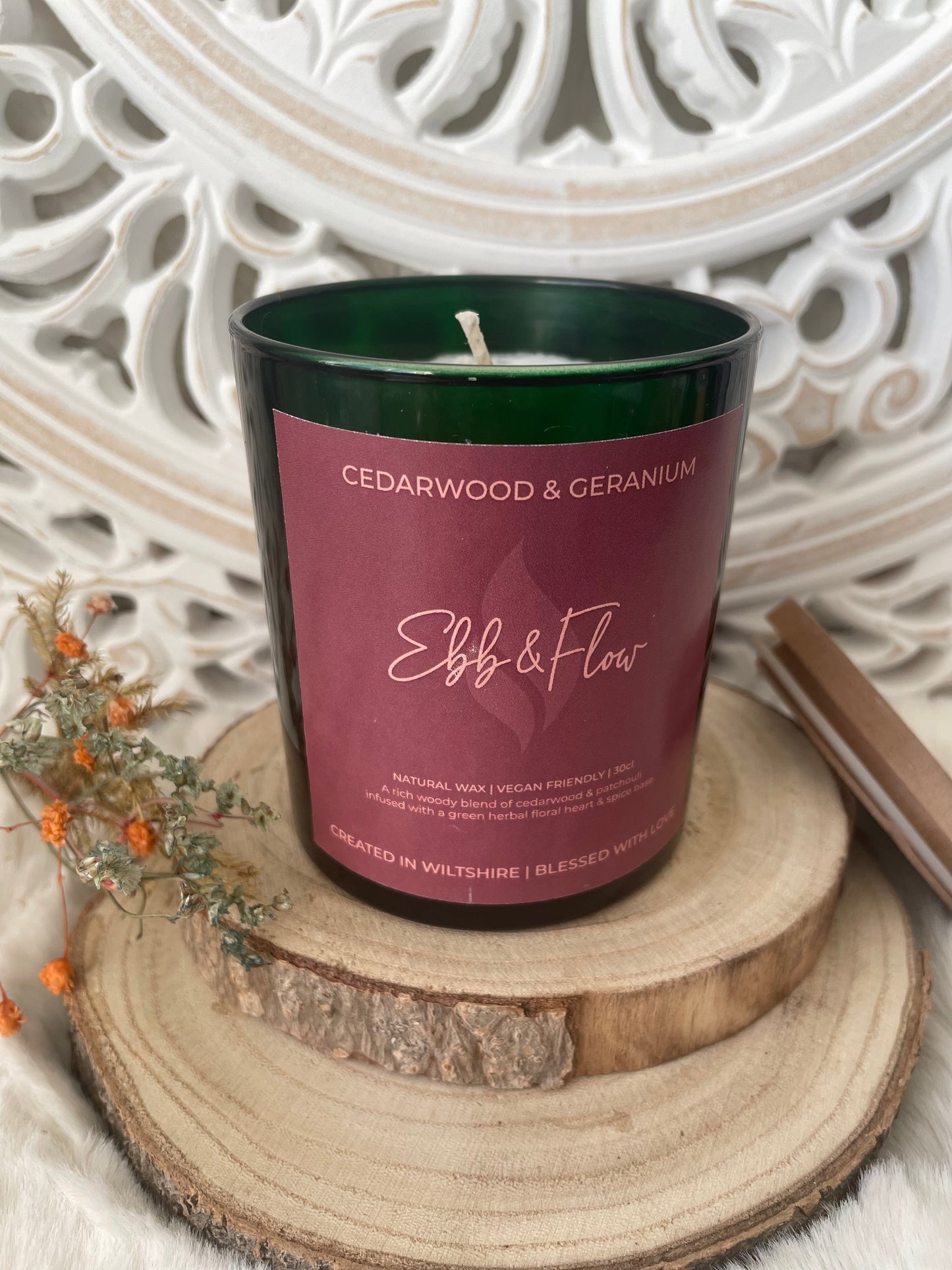 Cedarwood & Geranium Candle