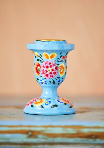 Hand Painted Kashmiri Candlestick