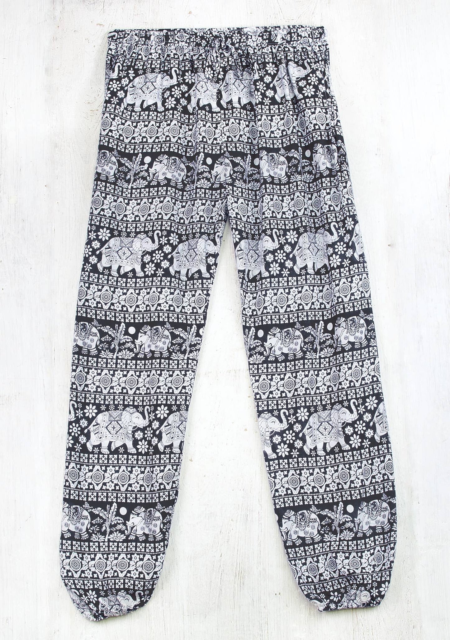 Elephant Print Harem Trouser