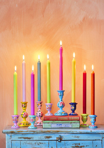 Hand Painted Kashmiri Candlestick