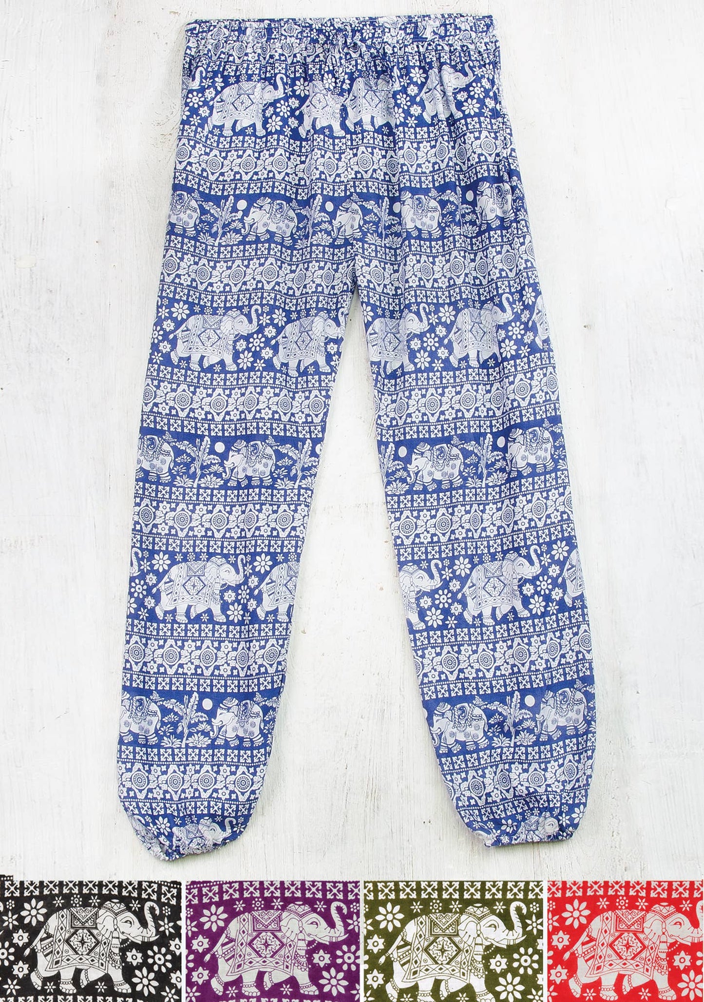 Elephant Print Harem Trouser