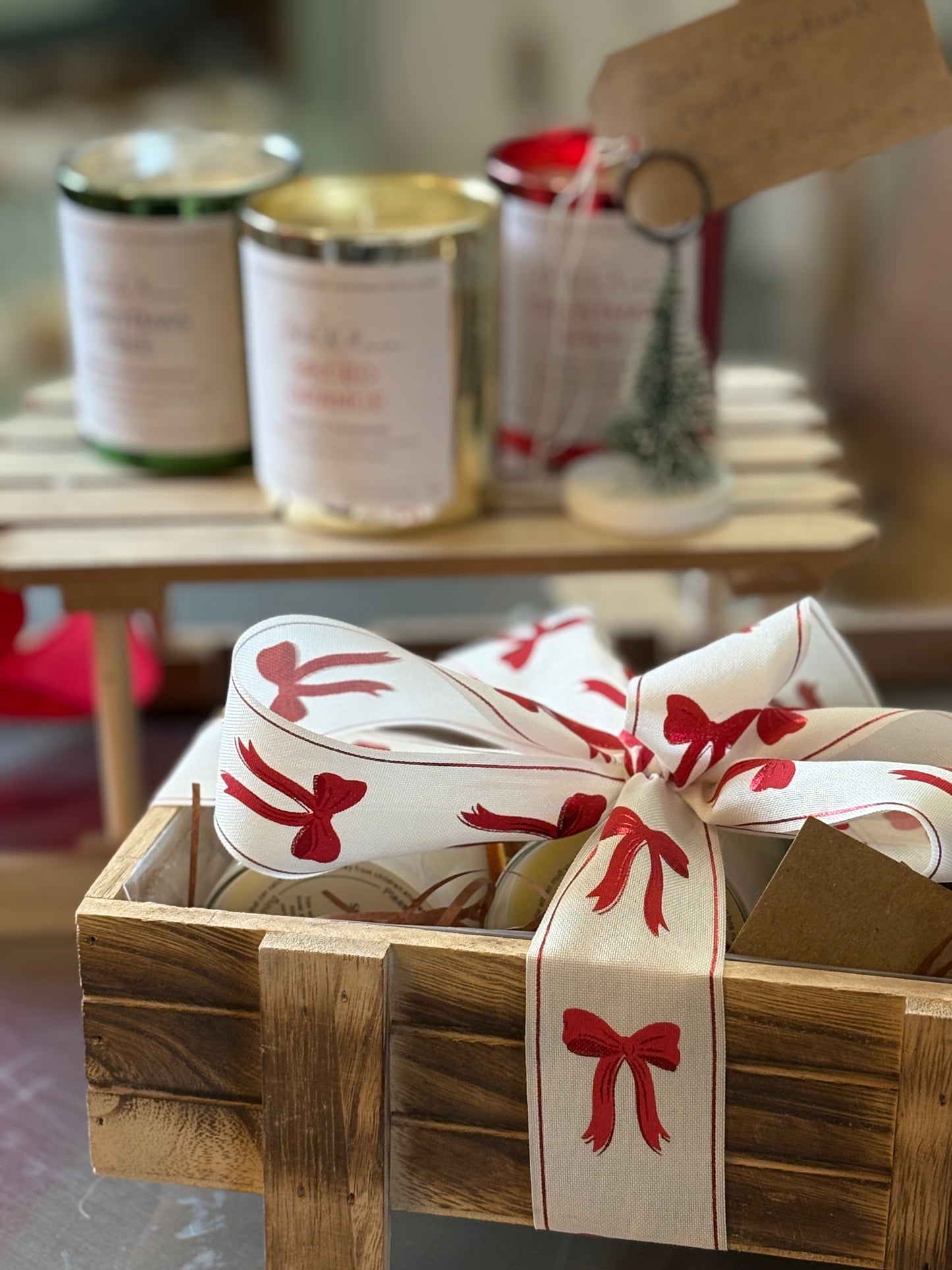 Christmas candle hamper