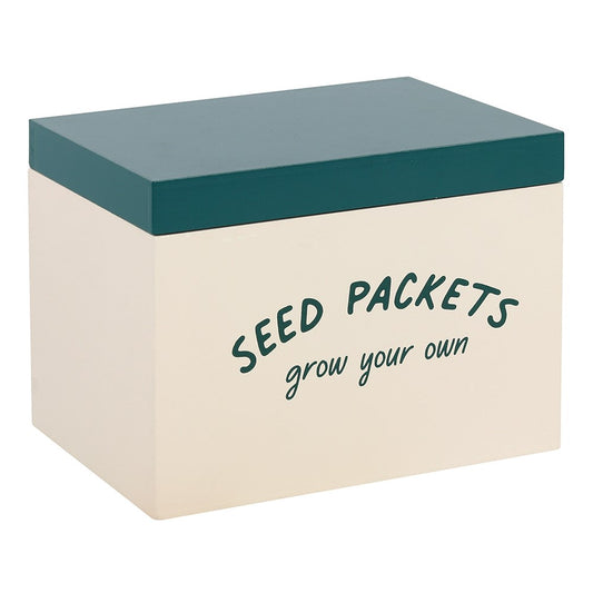 Seed Packet wooden Storage Box