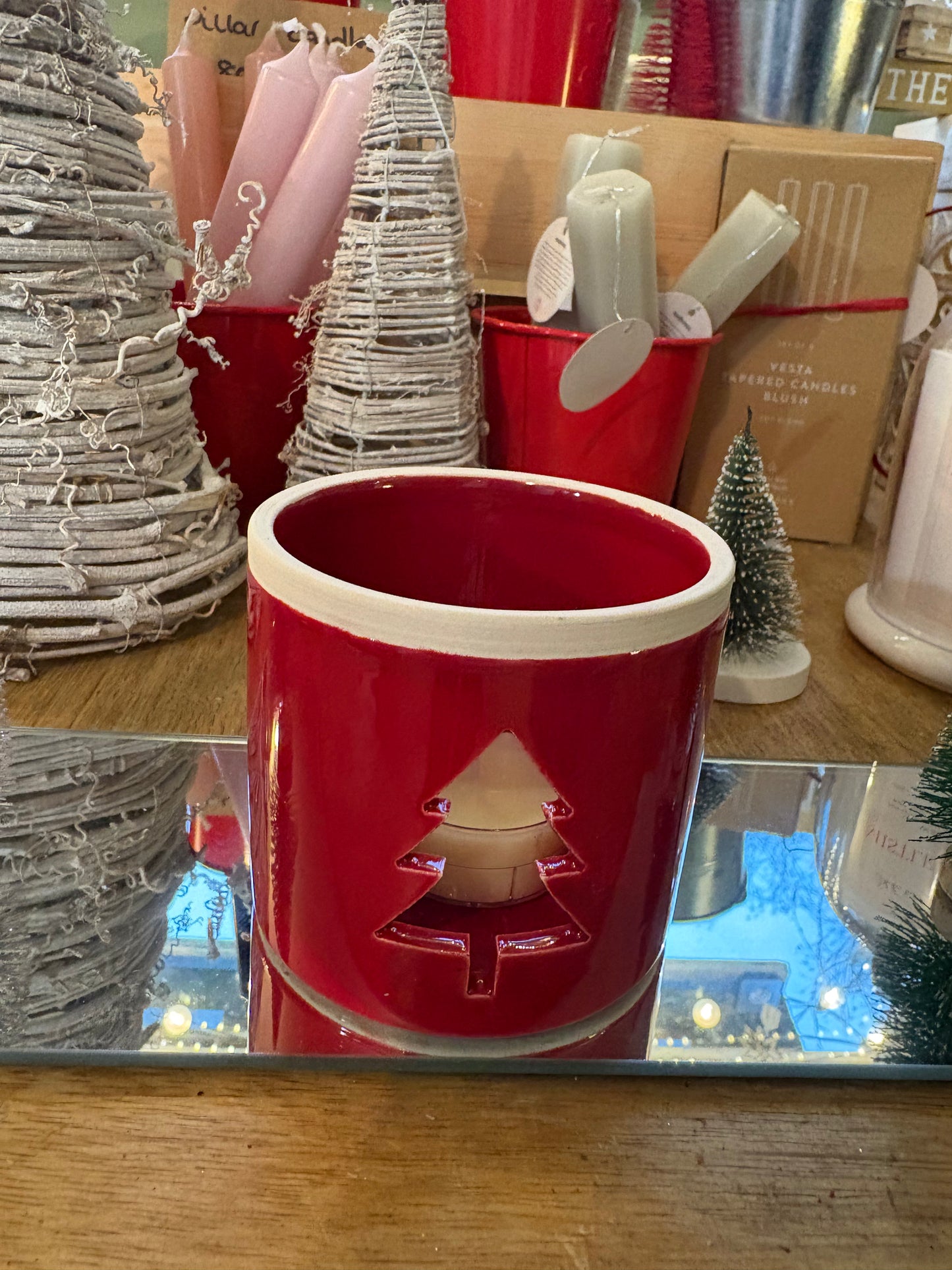 Christmas Tree Tea Light Candle Holder