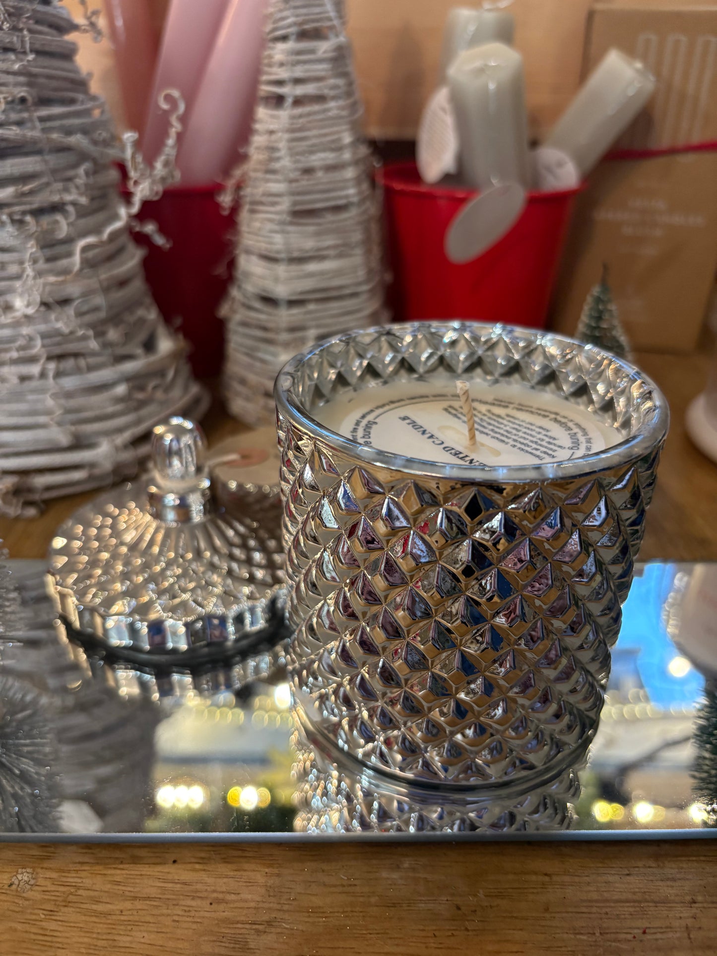 Lime, Basil, Manderin - Silver Geoglass