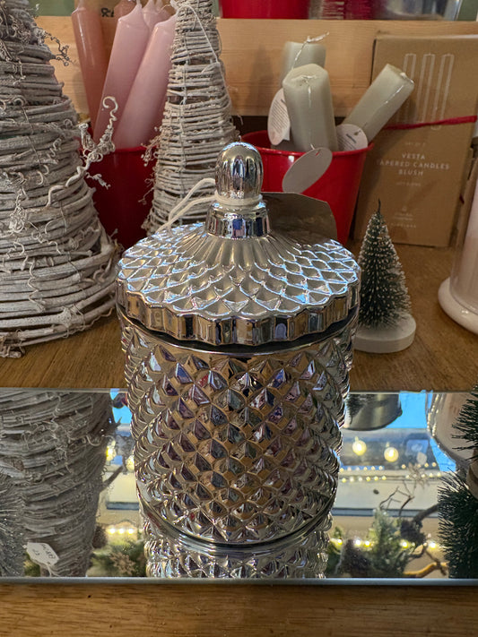 Lime, Basil, Manderin - Silver Geoglass