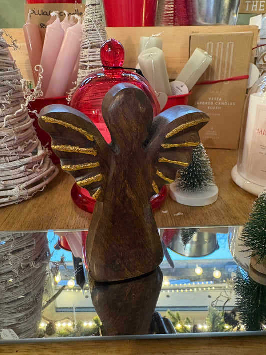 Wooden Christmas Angel Ornament
