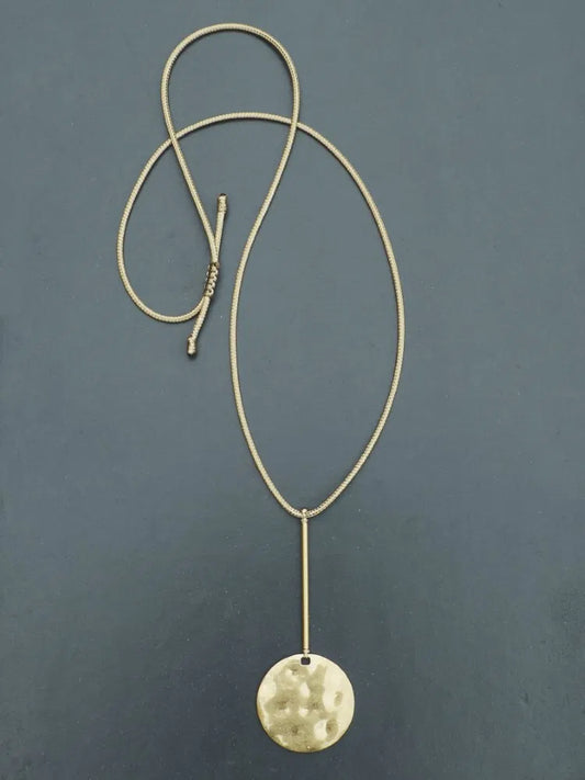 Timekeeper Pendant - Worn Gold / Camel
