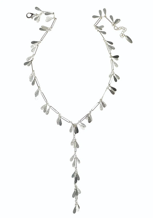 Fantasy Fringe Drop-Plunge Necklace