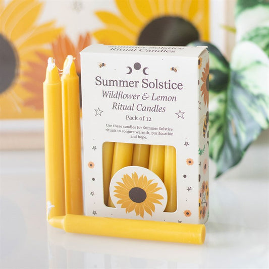 Pack of 12 Wildflower & Lemon Summer Ritual Candles