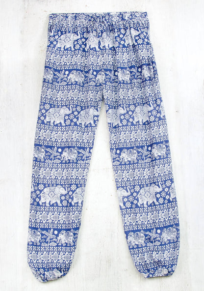 Elephant Print Harem Trouser