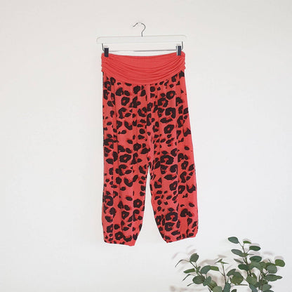 Leopard print hareem style pants