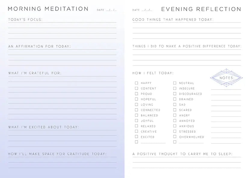 Gratitude - A Day and Night Reflection Journal