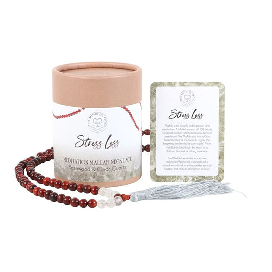 Stress Less Meditation Mallah Necklace