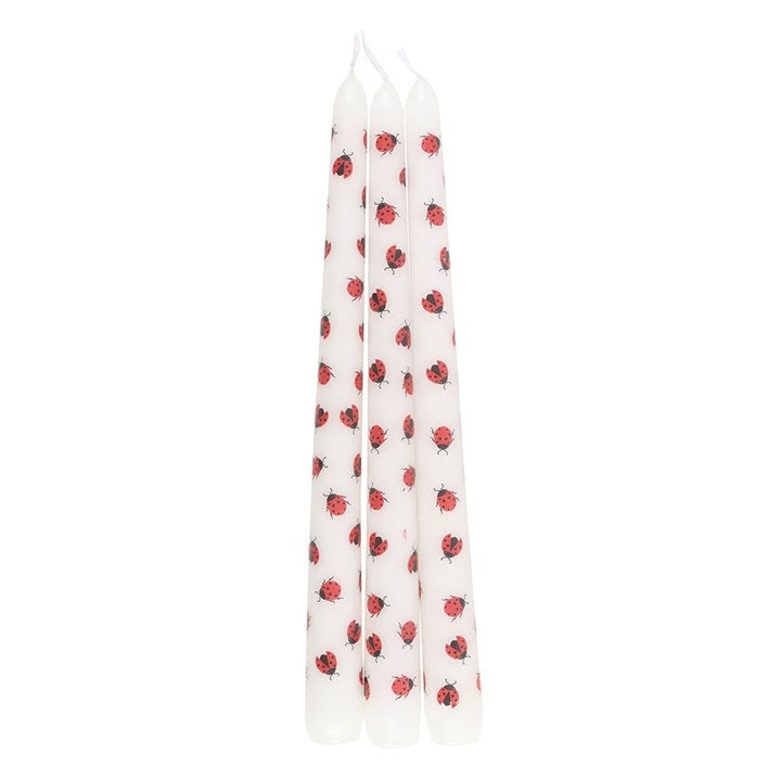 Ladybird Taper Candles - Set of 3