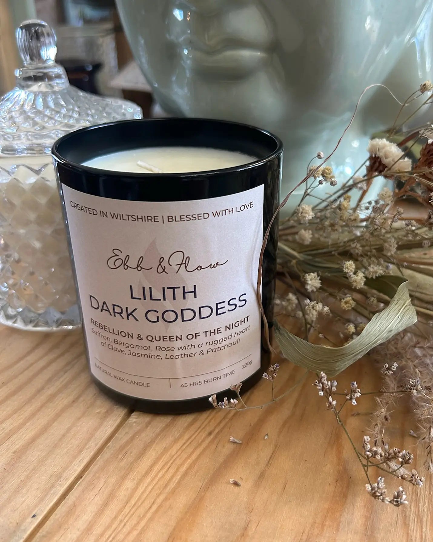 Lilith, The Dark Goddess - Holistic Candle