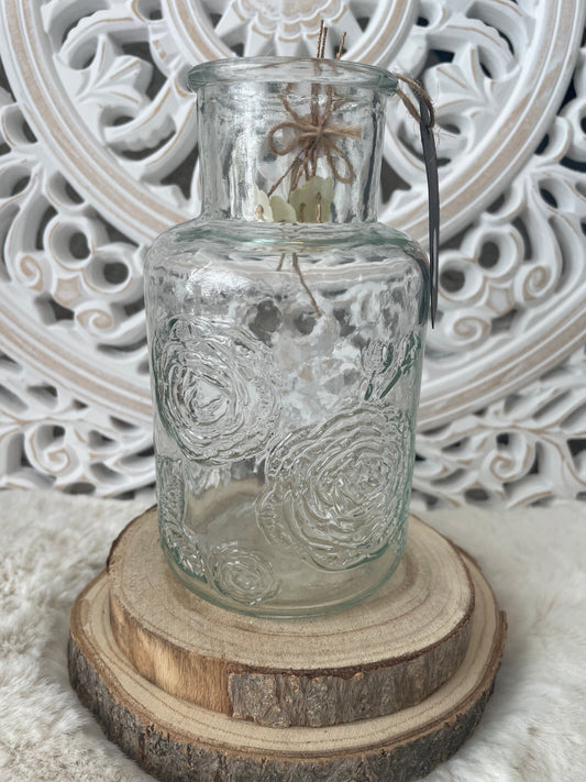 Small Clear Glass Vase