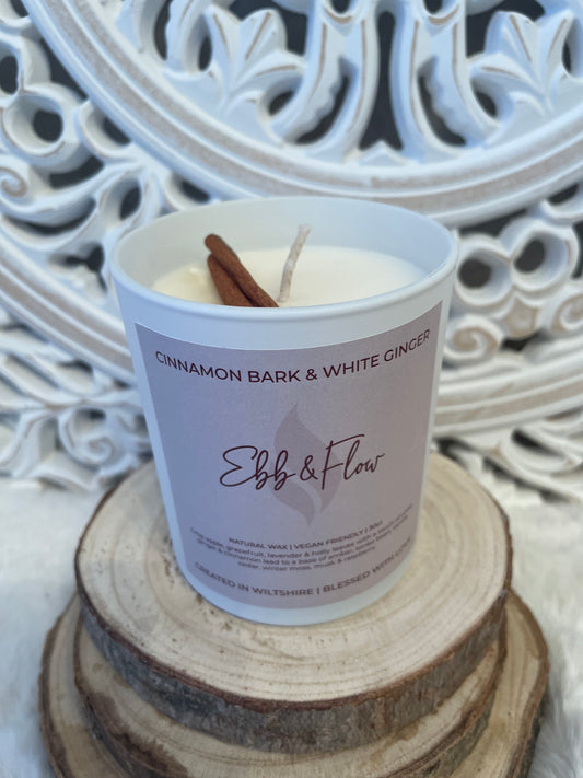 Cinnamon Bark & White Ginger Candle